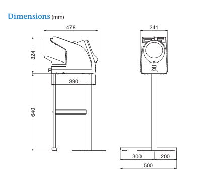A&D Medical Stand for TM-2655P and TM-2657P - 