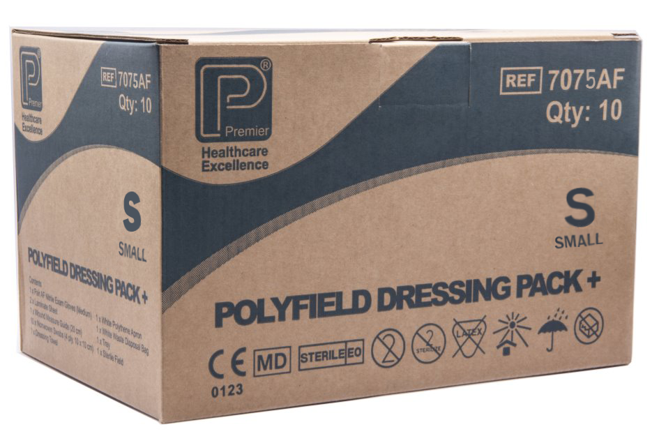 Polyfield Patient Pack Plus (Medium gloves) Pack of 10 - 