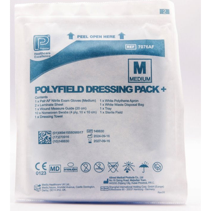 Polyfield Patient Pack Plus (Large gloves) Pack of 10 - 