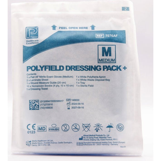 Polyfield Patient Pack Plus (Large gloves) Pack of 10 - 