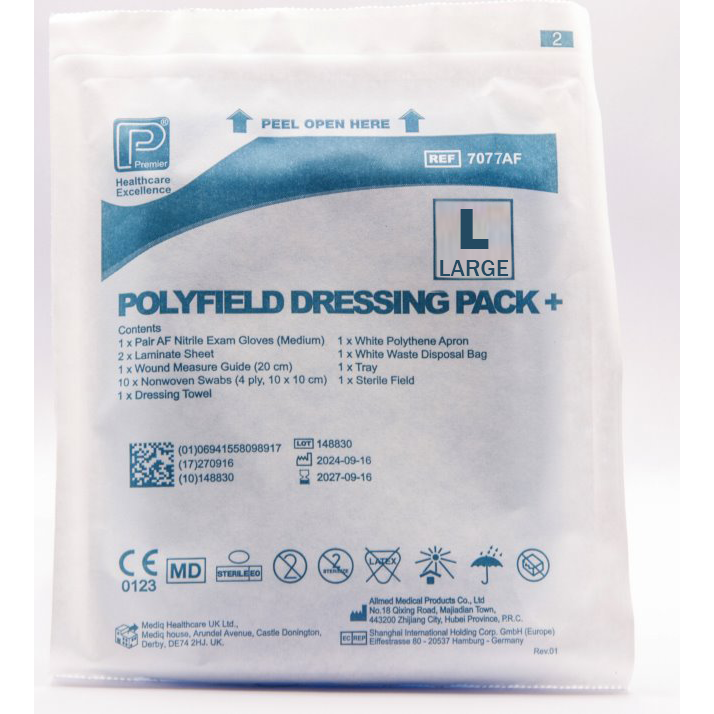 Polyfield Patient Pack Plus (Large gloves) Pack of 10 - 