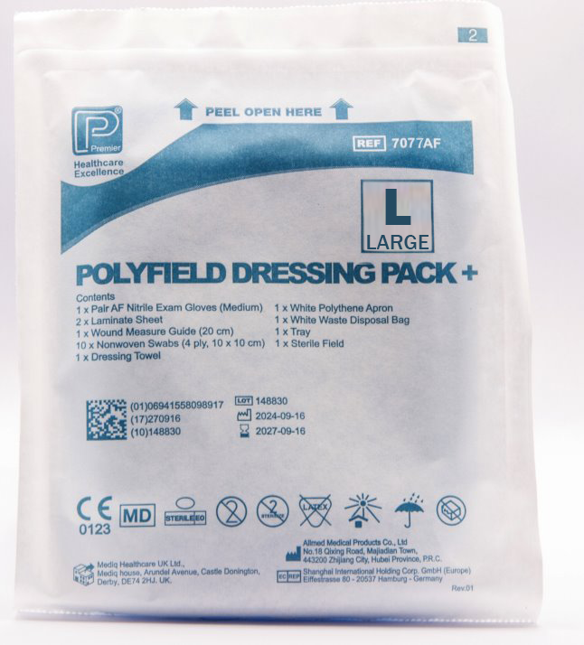 Polyfield Patient Pack Plus (Large gloves) Pack of 10