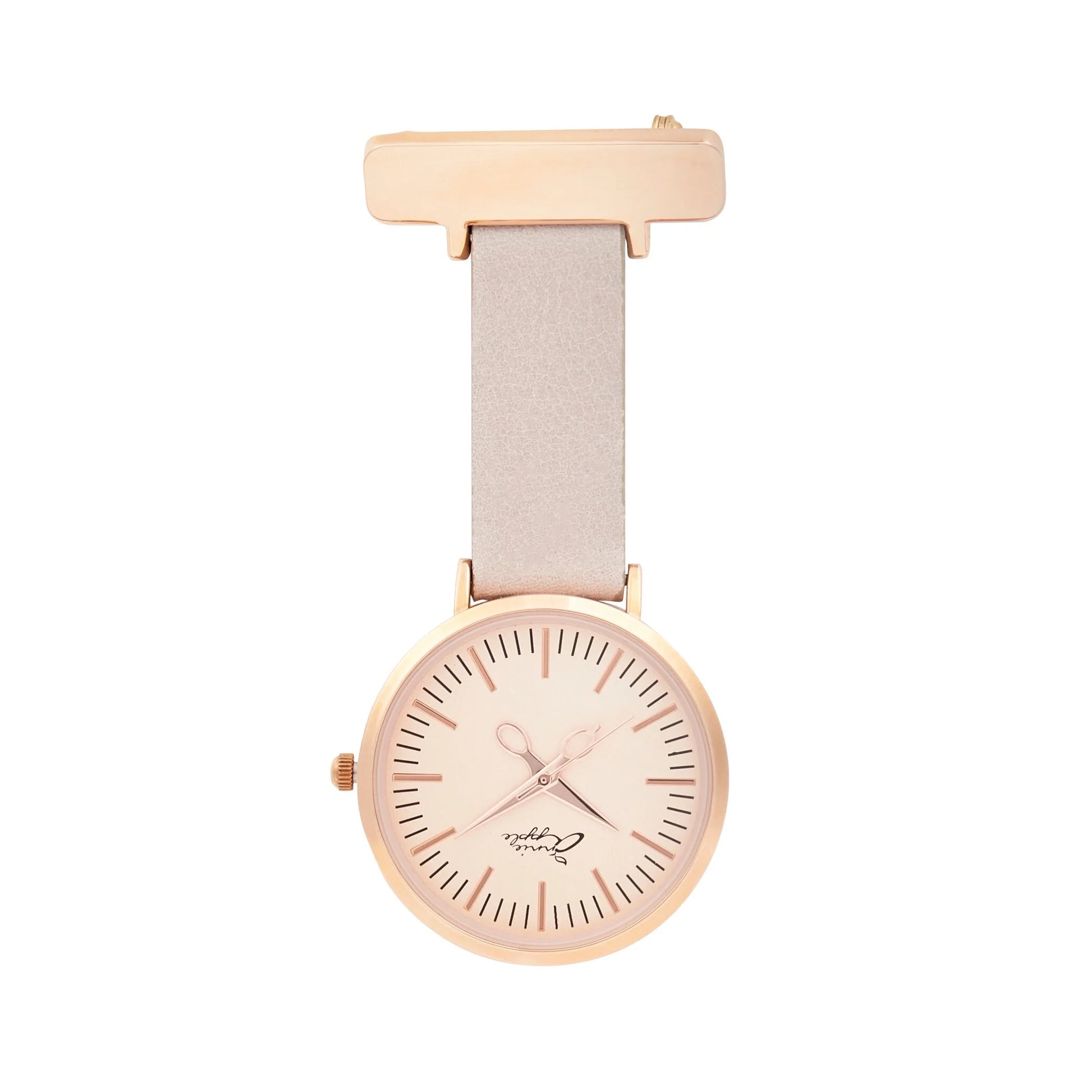 Aurora Ivory/Rose Gold/Grey Leather Fob 35 - 