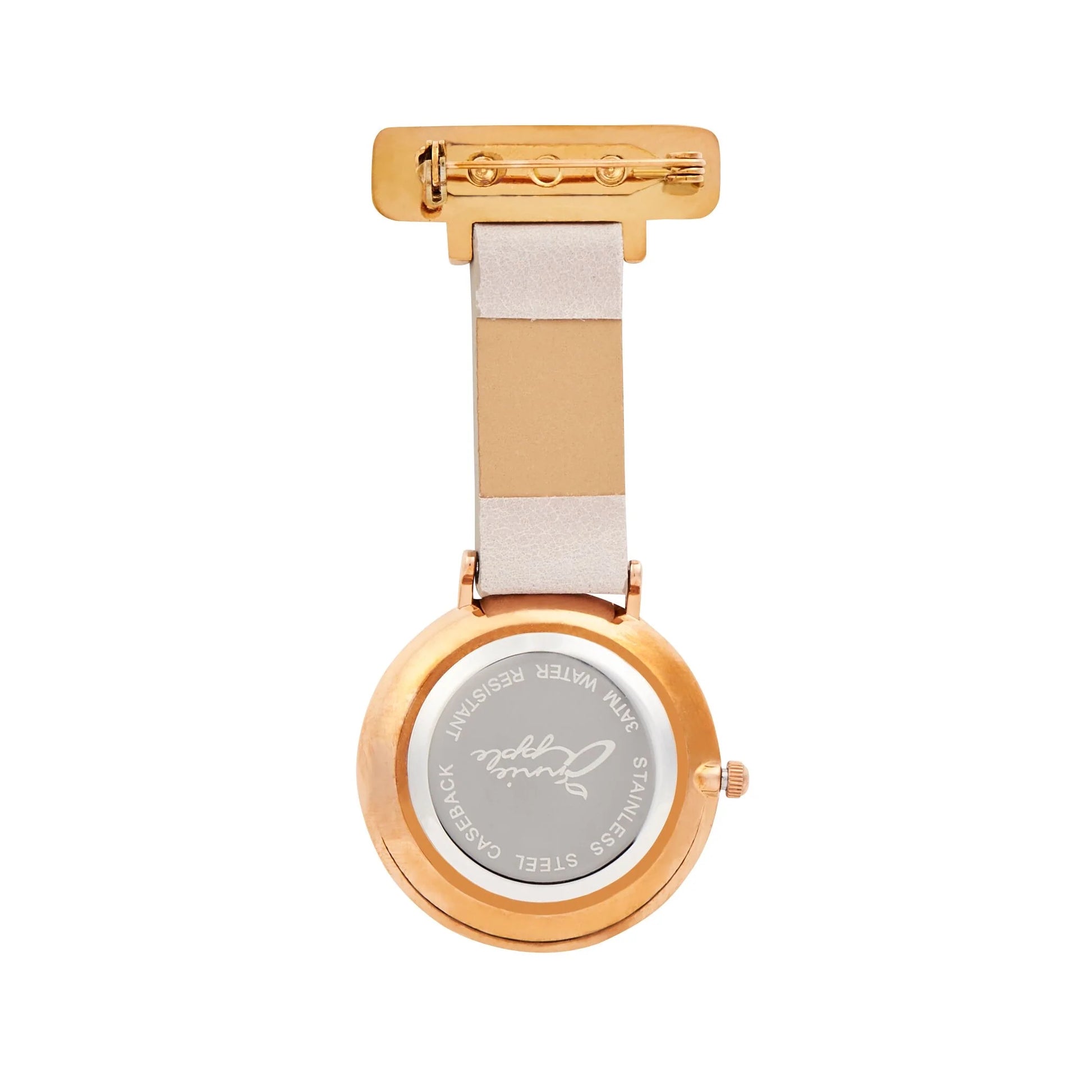 Aurora Ivory/Rose Gold/Grey Leather Fob 35 - 