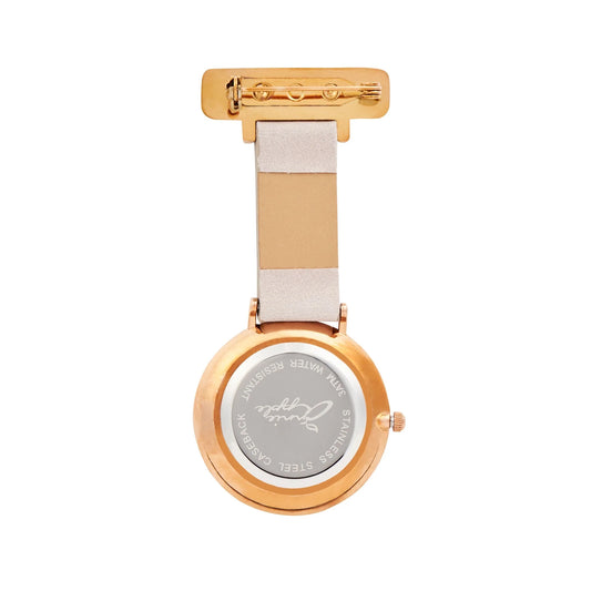 Aurora Ivory/Rose Gold/Grey Leather Fob 35 - 