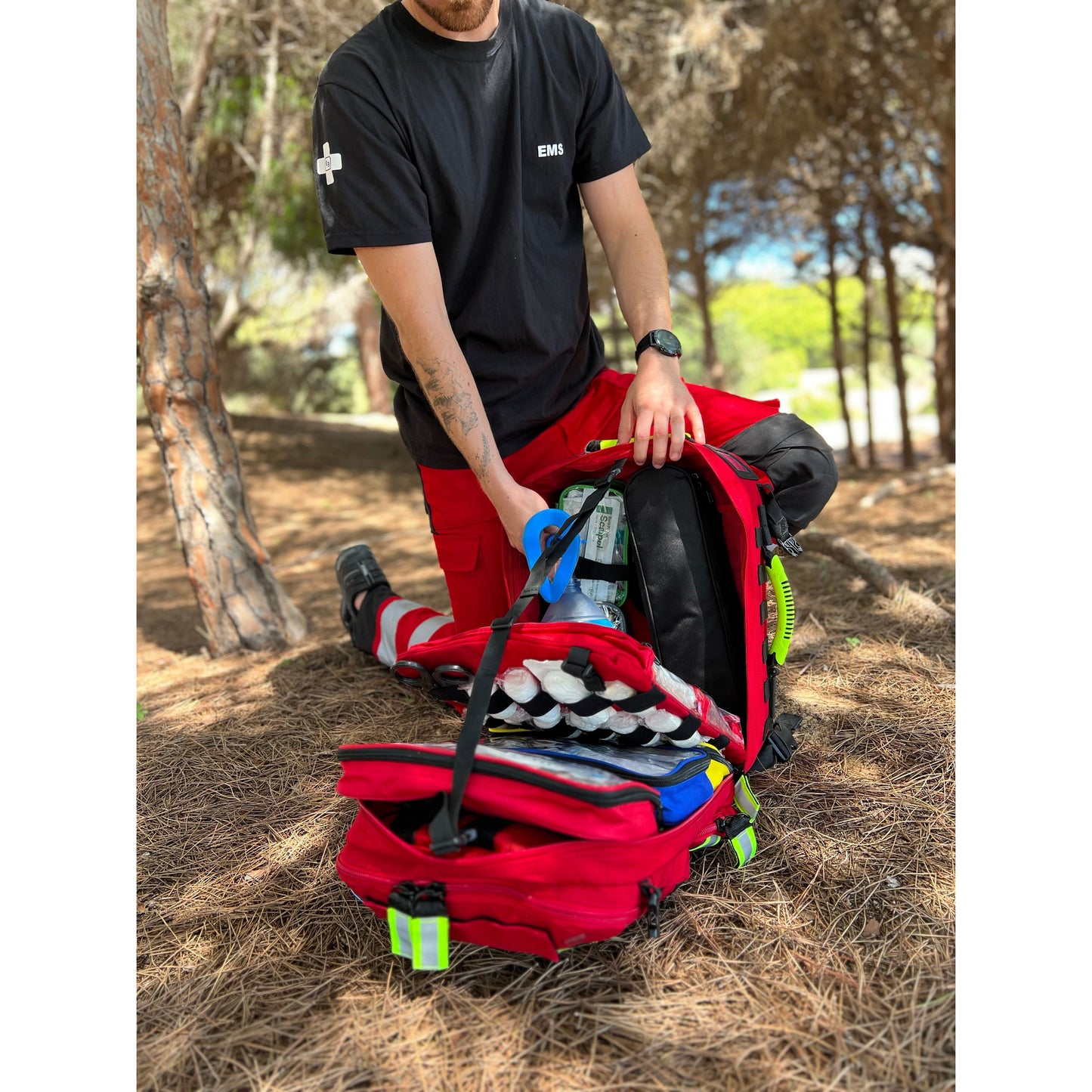 Elite Paramedic Rescue Backpack - Red - 