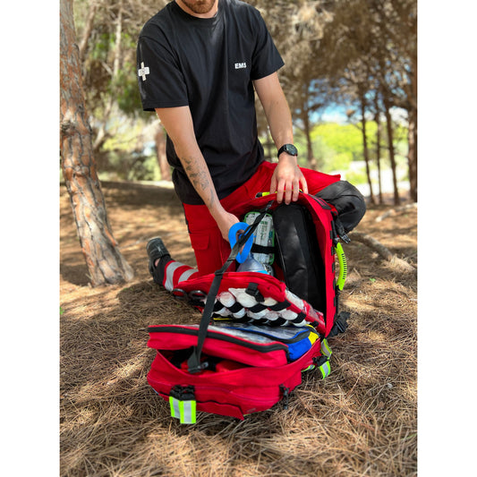 Elite Paramedic Rescue Backpack - Red - 