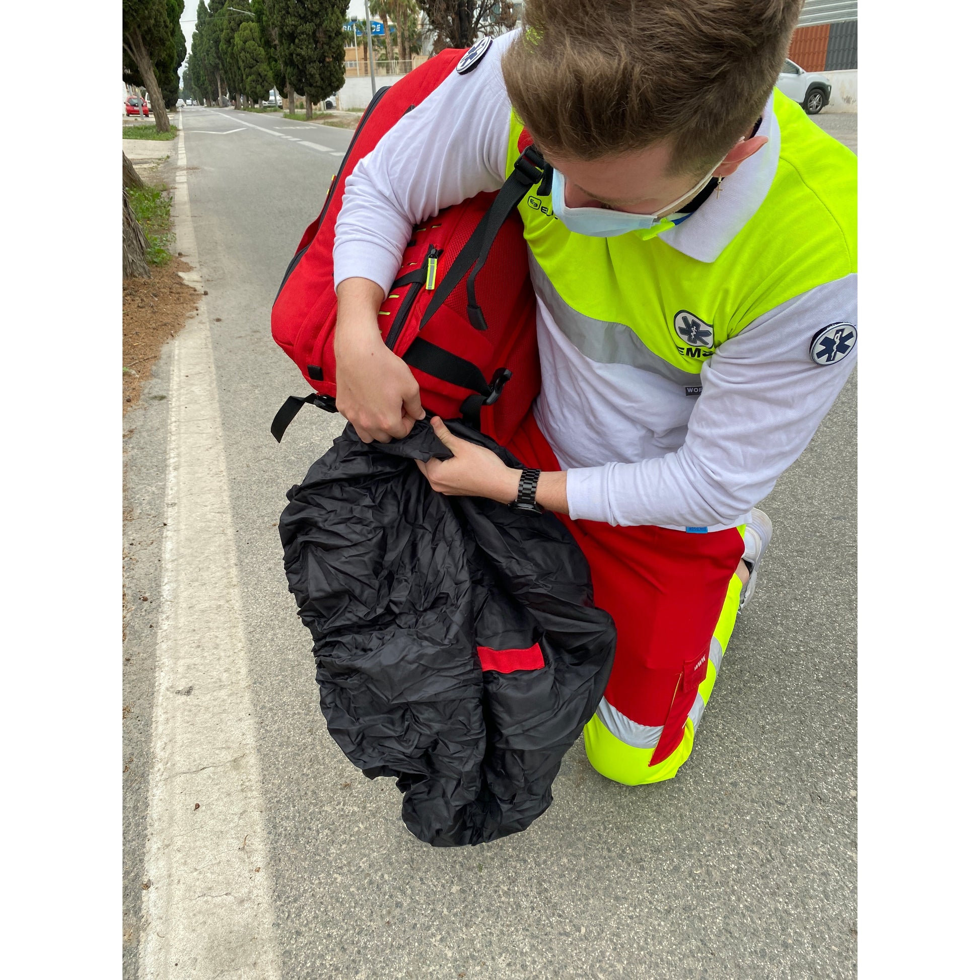 Robust's - Tactical Backpack with Adjustable Inner Layout - Red - 