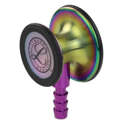 Littmann Cardiology IV Diagnostic Stethoscope: Rainbow & Plum - Violet Stem 6205 - Over Engraved - Littmann Stethoscopes