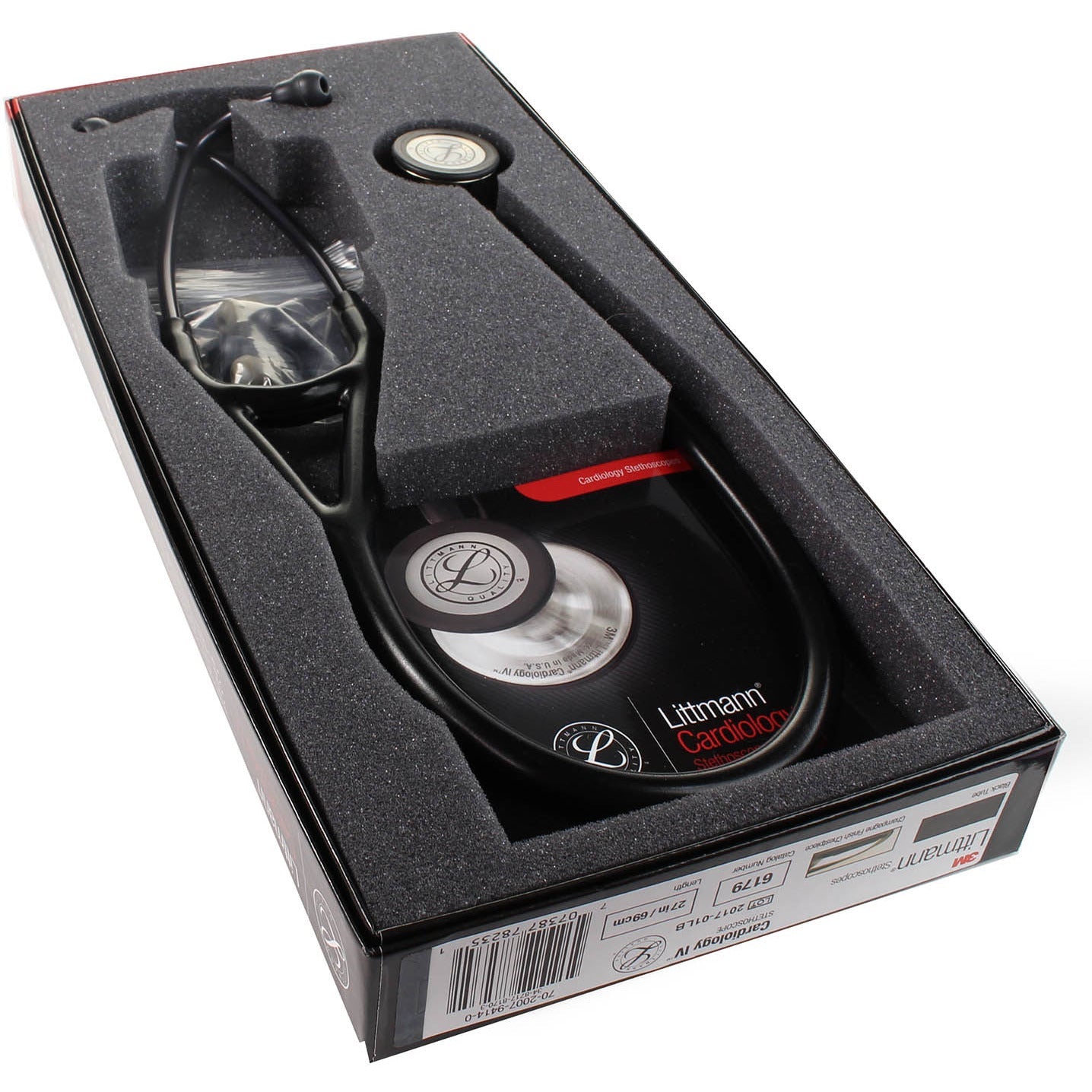 Littmann Cardiology IV Diagnostic Stethoscope: Black - Champagne Finish 6179 - Over Engraved - Littmann Stethoscopes