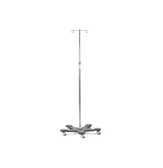 Heavy Duty Mobile Infusion Stand - 2 Hook - Spearmint