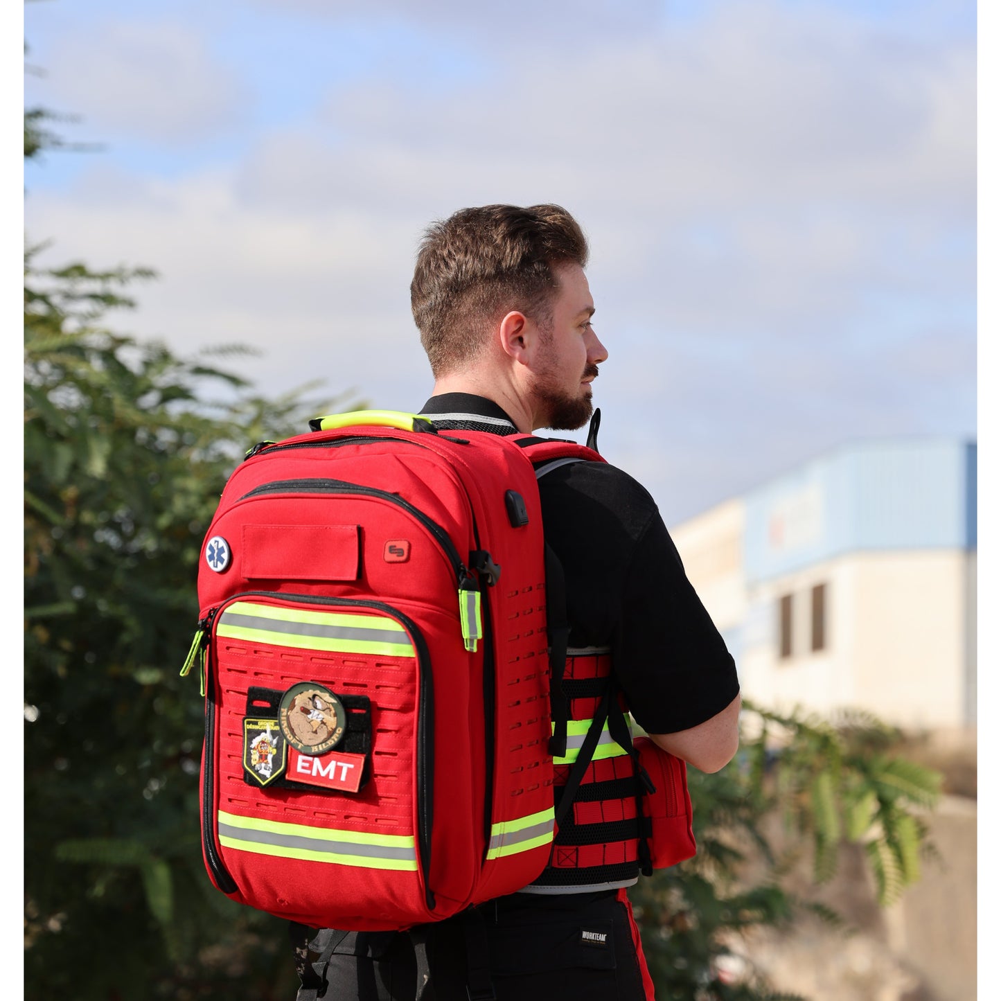 Paramed's - Big Sized Rescue and Tactical Backpack - Red