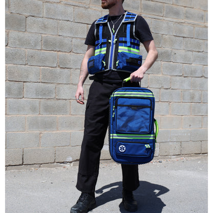 EMERAIR'S Advanced Life Support Emergency Briefcase (ALS) - Blue - 