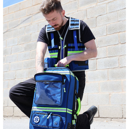 EMERAIR'S Advanced Life Support Emergency Briefcase (ALS) - Blue - 