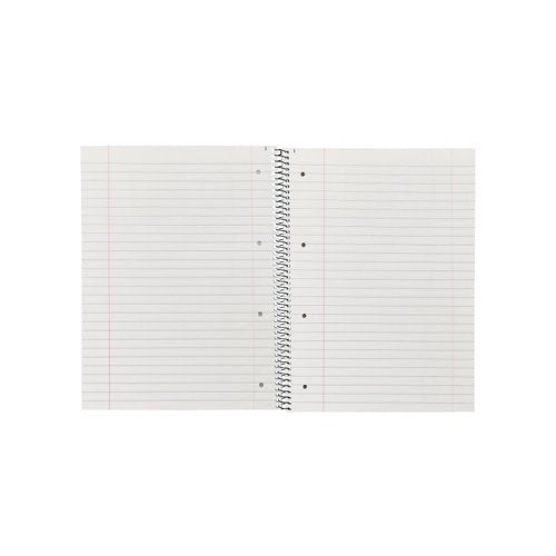 Q-Connect Ruled Margin Spiral Soft Cover Notebook 160 Pages A4 - Pack of 5 - 