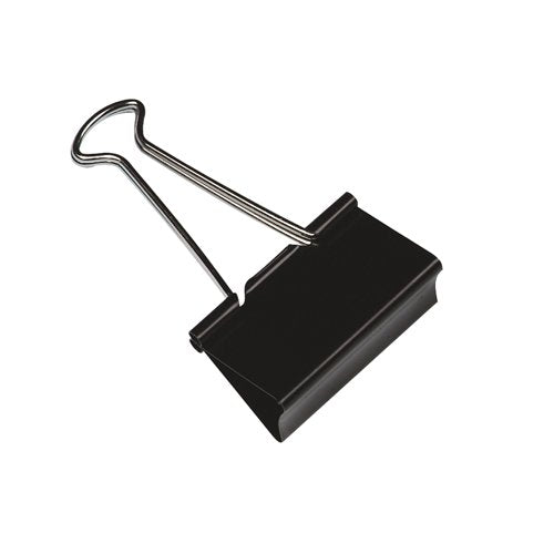 Q-Connect Foldback Clip 19mm Black (Pack of 10)