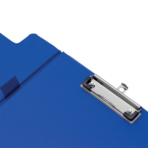 Q-Connect PVC Foldover Clipboard A4 Blue