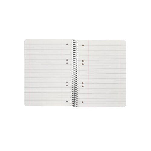 Q-Connect Ruled Margin Spiral Soft Cover Notebook 160 Pages A5 (Pack of 5) - 