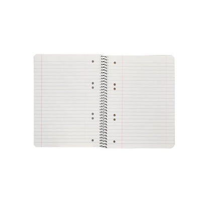 Q-Connect Ruled Margin Spiral Soft Cover Notebook 160 Pages A5 (Pack of 5) - 