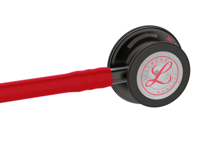 Littmann Cardiology IV Diagnostic Stethoscope: Red & Smoke - Limited Edition 6182 - Over Engraved - 