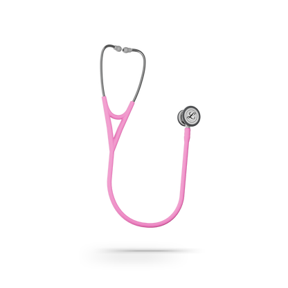 Littmann Cardiology IV Diagnostic Stethoscope: Satin Navy Rose Pink Tube 6159C - Stainless Steel Chestpiece with 27" Rose Pink Satin Finish Tube for Added Comfort, Flexibility and Cleanability