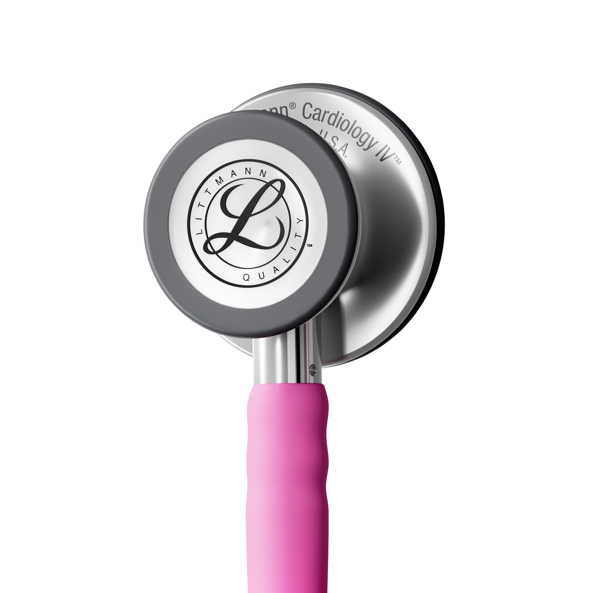 Littmann Cardiology IV Diagnostic Stethoscope: Satin Navy Rose Pink Tube 6159C - Stainless Steel Chestpiece with 27" Rose Pink Satin Finish Tube for Added Comfort, Flexibility and Cleanability