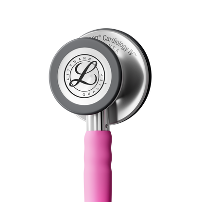 Littmann Cardiology IV Diagnostic Stethoscope: Satin Navy Rose Pink Tube 6159C - Stainless Steel Chestpiece with 27" Rose Pink Satin Finish Tube for Added Comfort, Flexibility and Cleanability