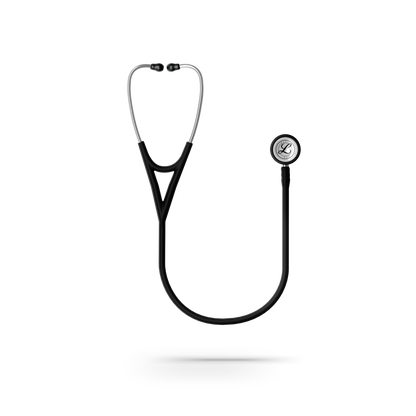 Littmann Cardiology IV Diagnostic Stethoscope: Satin Black Tube 6177C - Mirror Chestpiece with 27" Black Satin Finish Tube for Added Comfort, Flexibility and Cleanability