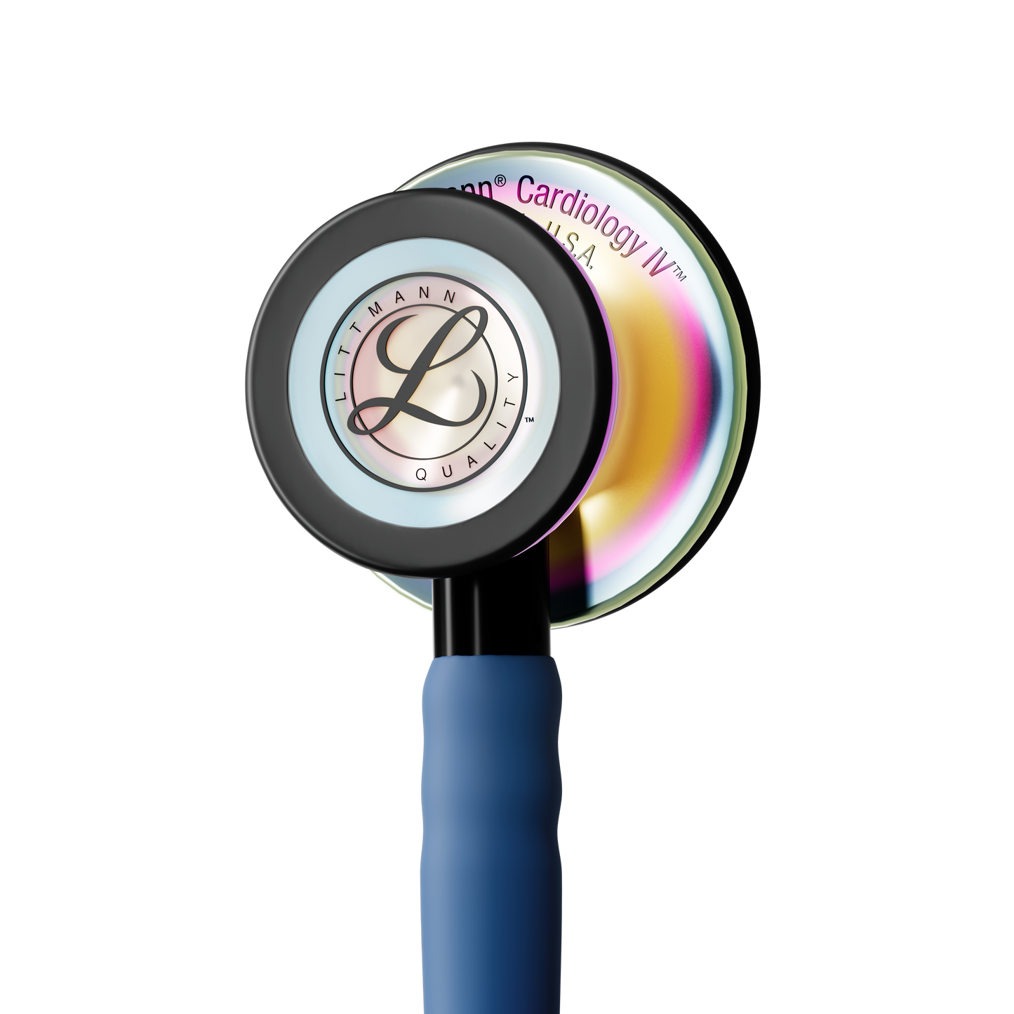 Littmann Cardiology IV Diagnostic Stethoscope: Satin Navy Blue Tube 6242C - 