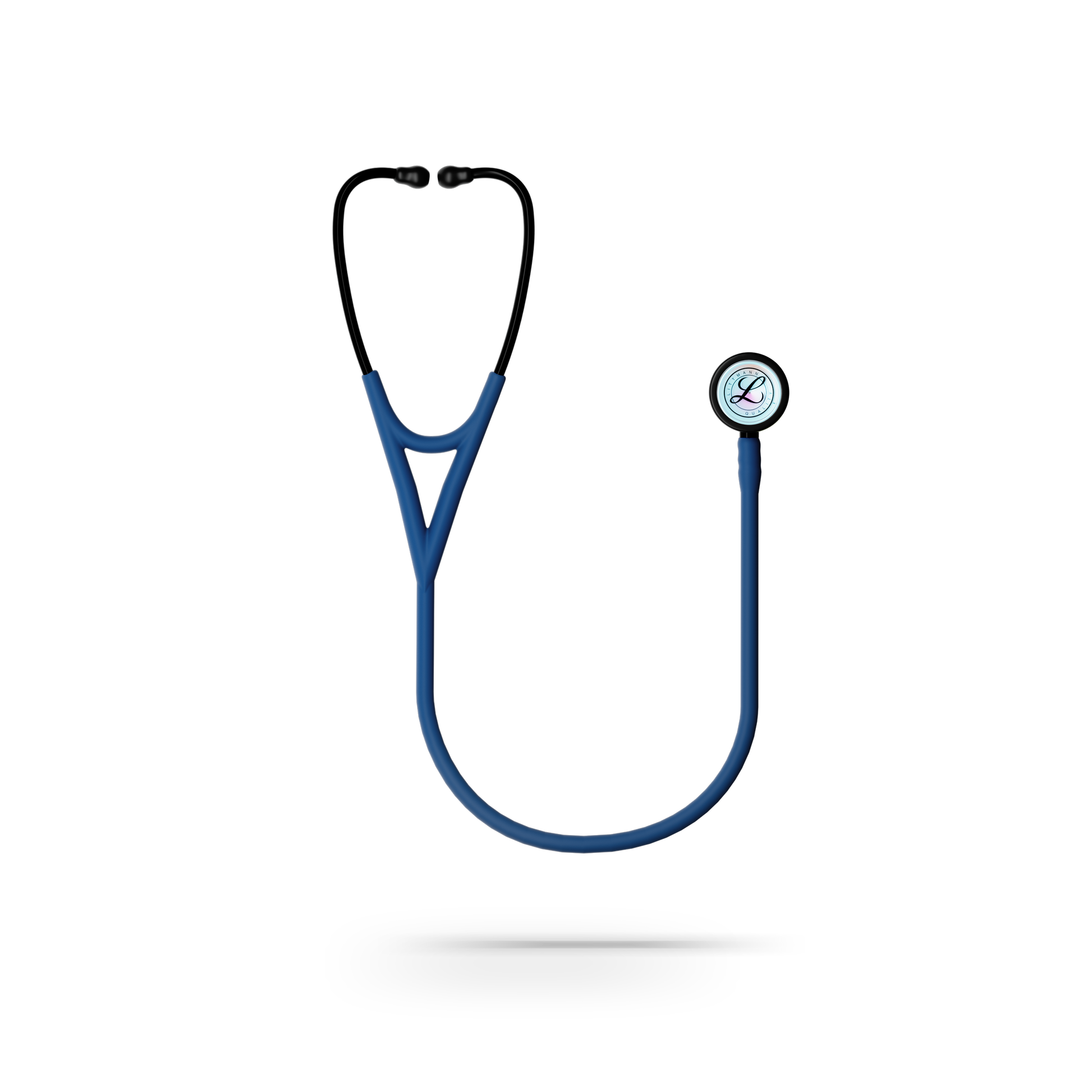 Littmann Cardiology IV Diagnostic Stethoscope: Satin Navy Blue Tube 6242C - High Polish Rainbow Chestpiece with 27" Navy Blue Satin Finish Tube for Added Comfort, Flexibility and Cleanability