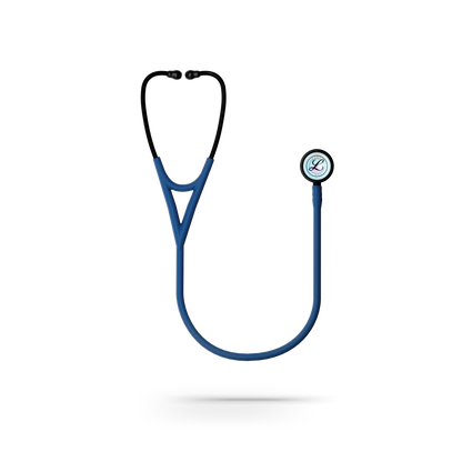 Littmann Cardiology IV Diagnostic Stethoscope: Satin Navy Blue Tube 6242C - High Polish Rainbow Chestpiece with 27" Navy Blue Satin Finish Tube for Added Comfort, Flexibility and Cleanability