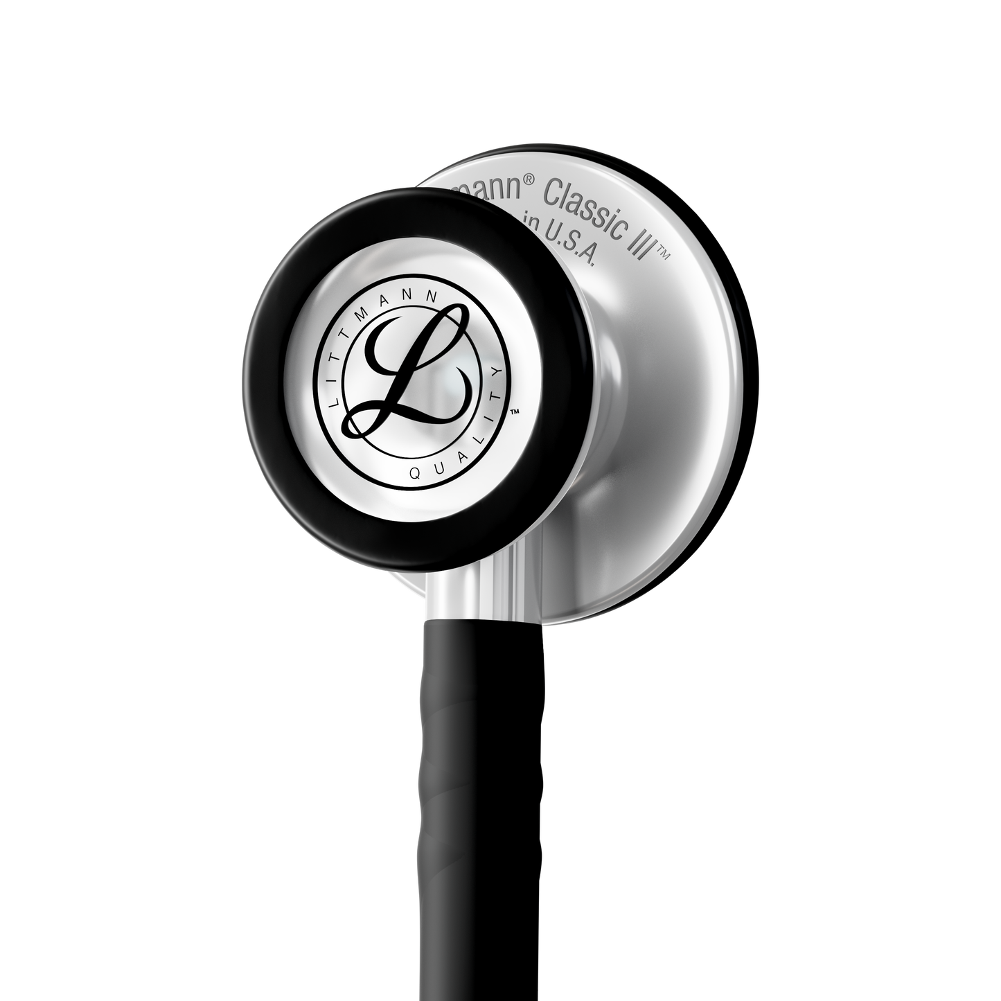 Littmann Classic III Monitoring Stethoscope: Satin Black Tube 5620C - Stainless Steel Chestpiece with 27" Black Satin Finish Tube for Added Comfort, Flexibility and Cleanability
