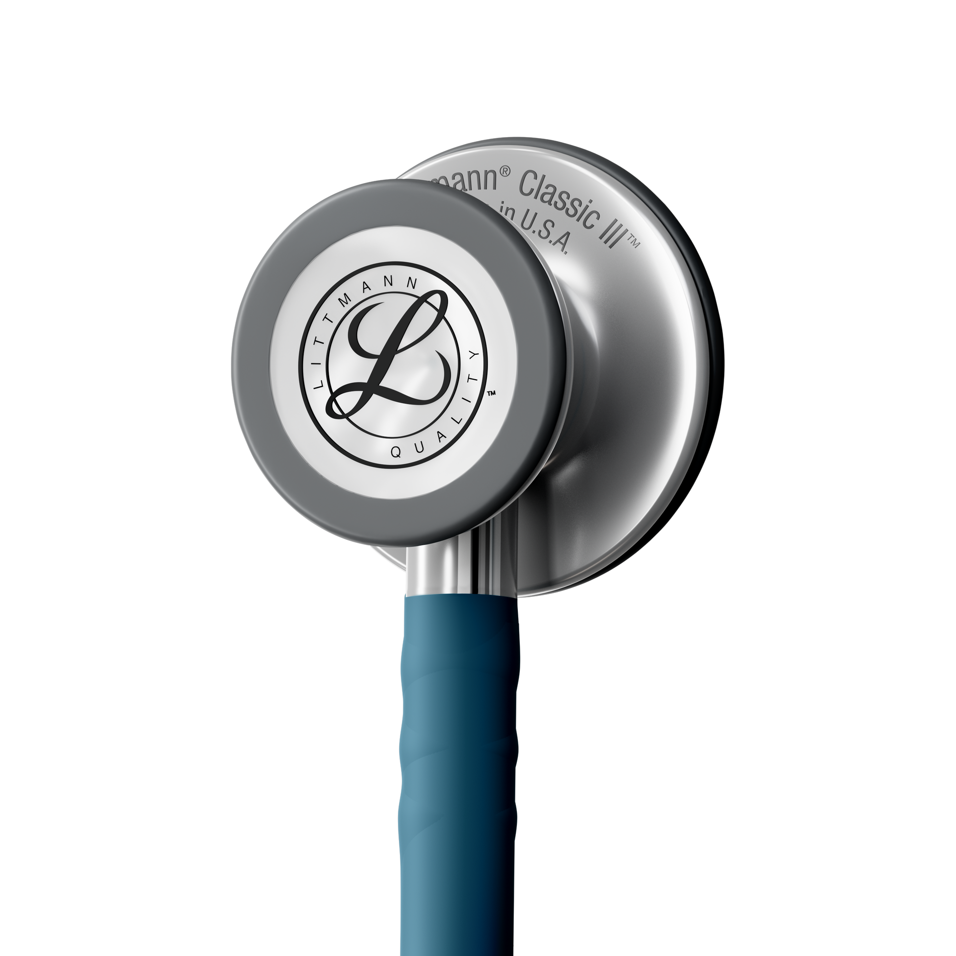 Littmann Classic III Monitoring Stethoscope: Satin Caribbean Blue Tube 5623C - Stainless Steel Chestpiece with 27" Caribbean Blue Satin Finish Tube for Added Comfort, Flexibility and Cleanability