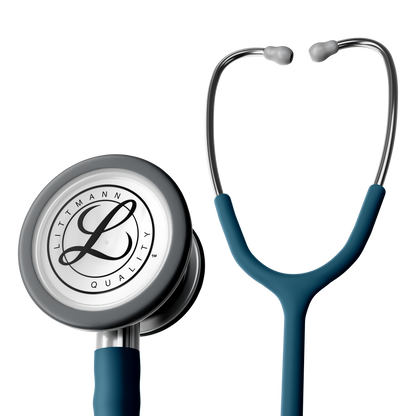 Littmann Classic III Monitoring Stethoscope: Satin Caribbean Blue Tube 5623C - Stainless Steel Chestpiece with 27" Caribbean Blue Satin Finish Tube for Added Comfort, Flexibility and Cleanability