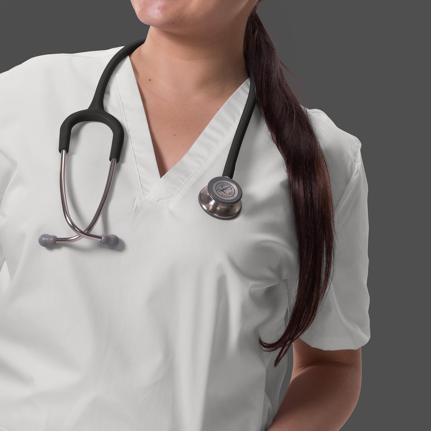 Littmann Classic III Monitoring Stethoscope: Satin Black Tube 5620C - Stainless Steel Chestpiece with 27" Black Satin Finish Tube for Added Comfort, Flexibility and Cleanability