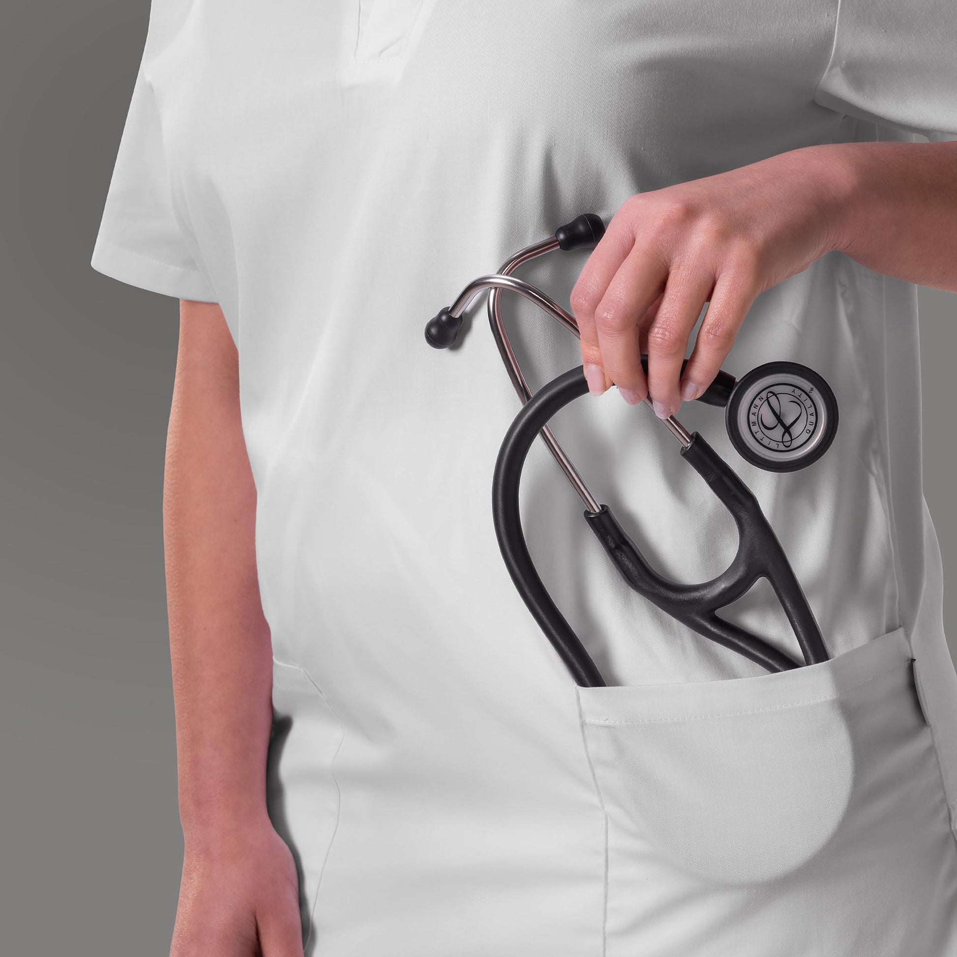 Littmann Cardiology IV Diagnostic Stethoscope: Satin Black Tube 6177C - Mirror Chestpiece with 27" Black Satin Finish Tube for Added Comfort, Flexibility and Cleanability
