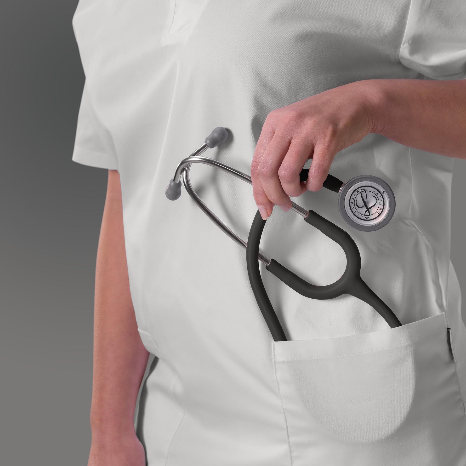 Littmann Classic III Monitoring Stethoscope: Satin Black Tube 5620C - Stainless Steel Chestpiece with 27" Black Satin Finish Tube for Added Comfort, Flexibility and Cleanability