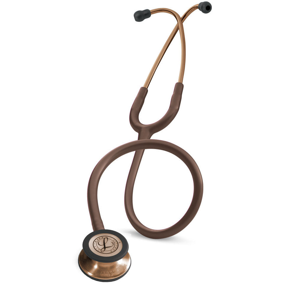 Littmann Classic III Monitoring Stethoscope: Chocolate & Copper 5809 - Over Engraved - Littmann Stethoscopes