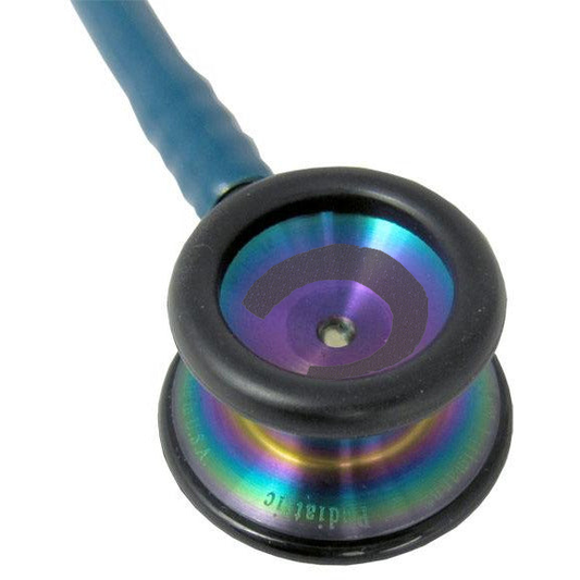 Littmann Classic II Infant Stethoscope: Raspberry Rainbow 2157 - Over Engraved - 