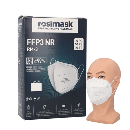 Rosimask FFP3 Face Masks (unvalved) Box of 10