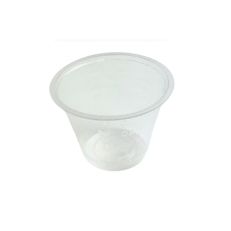 Medicine Measure Pot Plastic 30ml - Pack of 100 - 