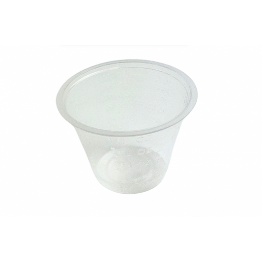 Medicine Measure Pot Plastic 30ml - Pack of 100 - 