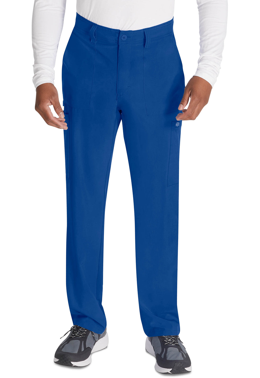 Dickies Essentials Men's Fly Drawstring Scrub Trousers - Short - Galazy Blue - Small - 