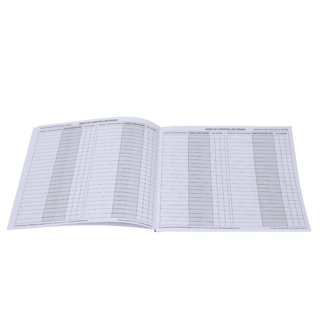 Cd Register Note Controlled Drugs Register - Medipro – Medisave UK