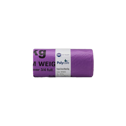 Purple - Cytotoxic Bag - Large 90L - Roll of 50 - 