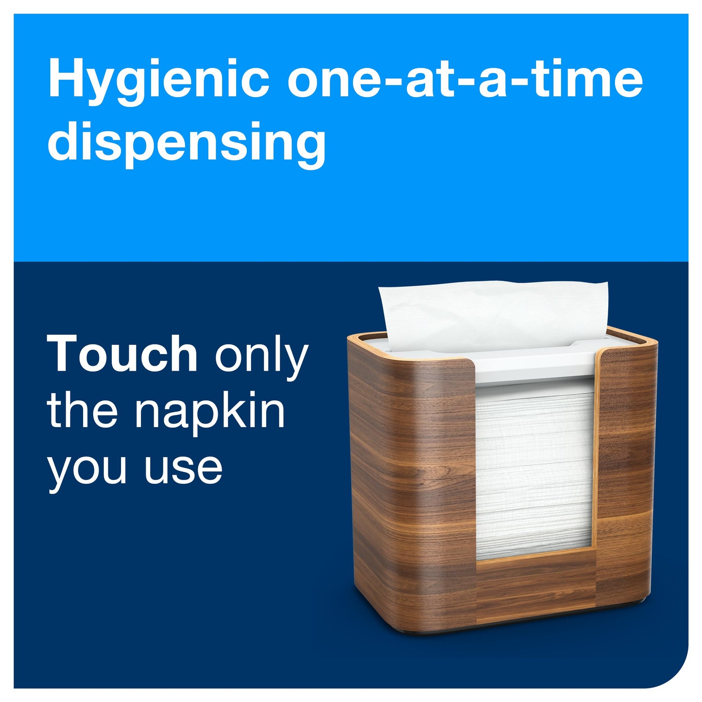 Tork Xpressnap® Tabletop Napkin Dispenser Walnut Image Line N4 - 