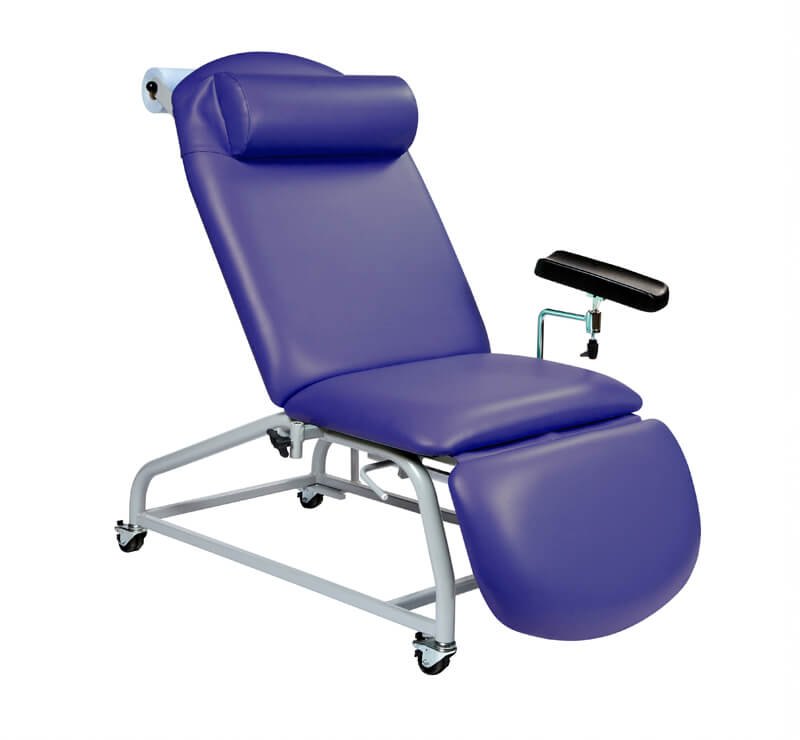 Phlebotomy Chair - 4 Locking Castors - 