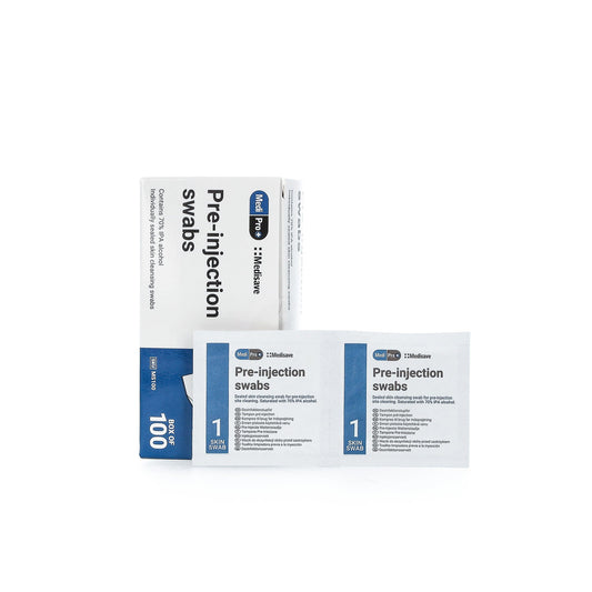 MediPro 70% Alcohol IPA Pre-Injection Swabs x 100 - 