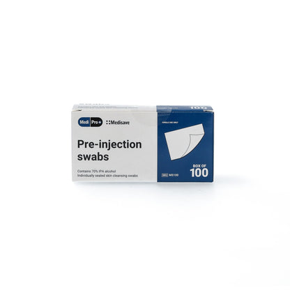 MediPro 70% Alcohol IPA Pre-Injection Swabs x 100 - 