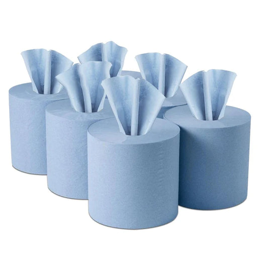 Blue Centre Feed 1 ply - 300m x 165mm - Case of 6